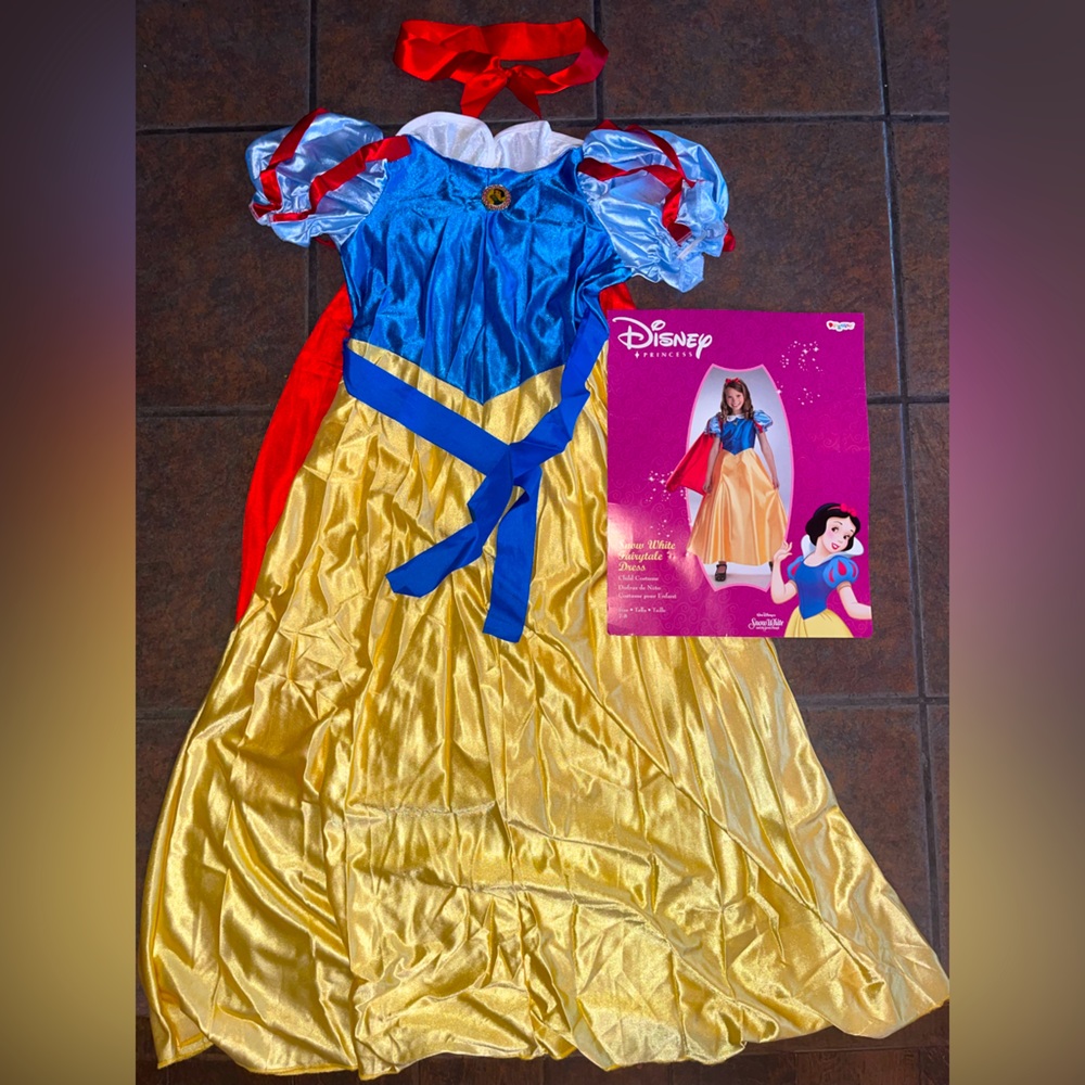 Snow White Fairy-Tail Dress Disney Princess Girl’s Halloween Costume